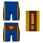 Mansa Musa Goldrush biker shorts